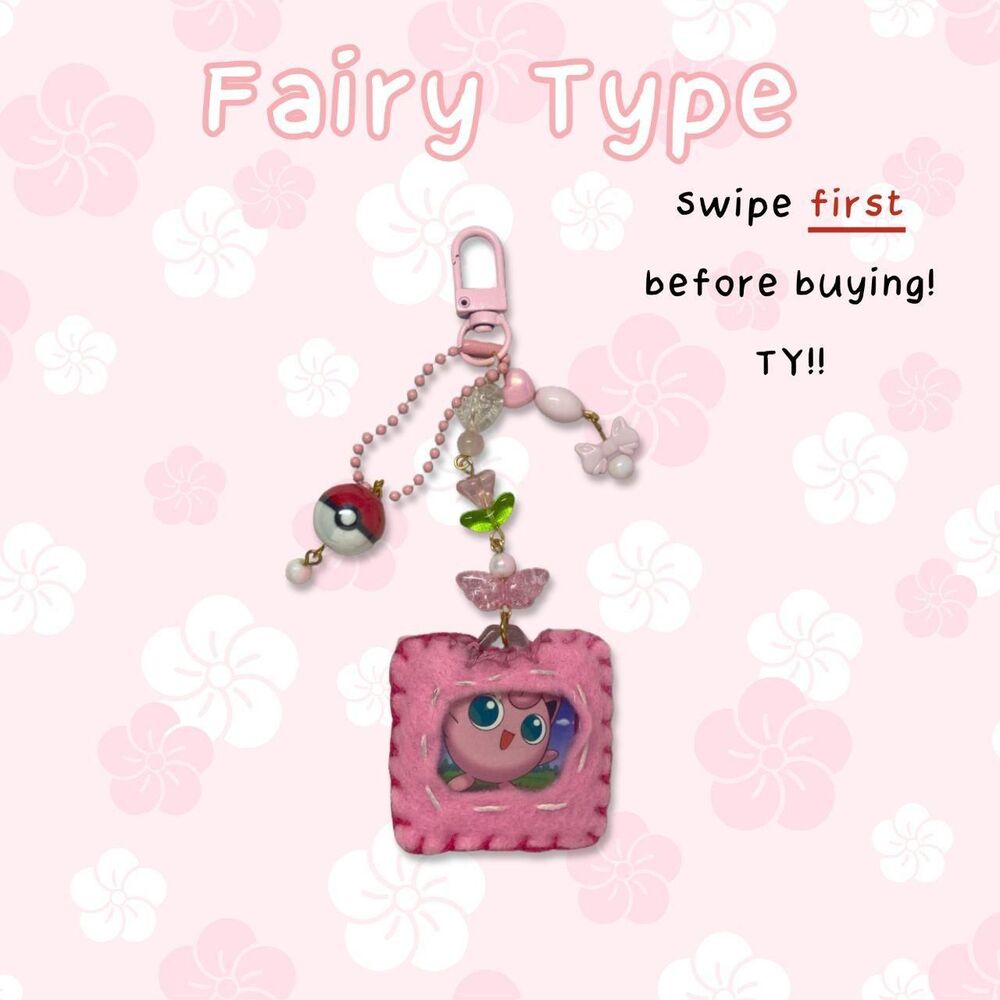 Fairy Type Pokemon Custom Keychain